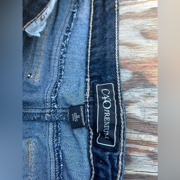 Cato premium Contemporary pants Skinny Leg Jeans size 12 rhinestones embroidered - Picture 9 of 9